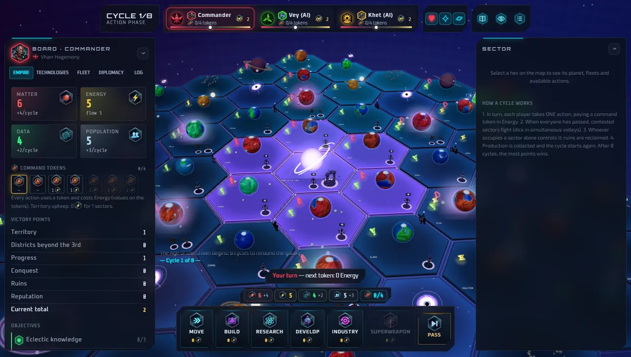 The 3D hex map of the galaxy